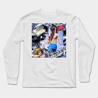 Shirtless Worker Long Sleeve T-Shirt